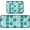 Cyan Mosaic, variant on Kitchen Mat Set of 2 Kitchen Runner Rugs Non Skid Washable Standing Mat for Floor Home Sink Office Laundry Bathroom Bedroom Cyan Mosaic