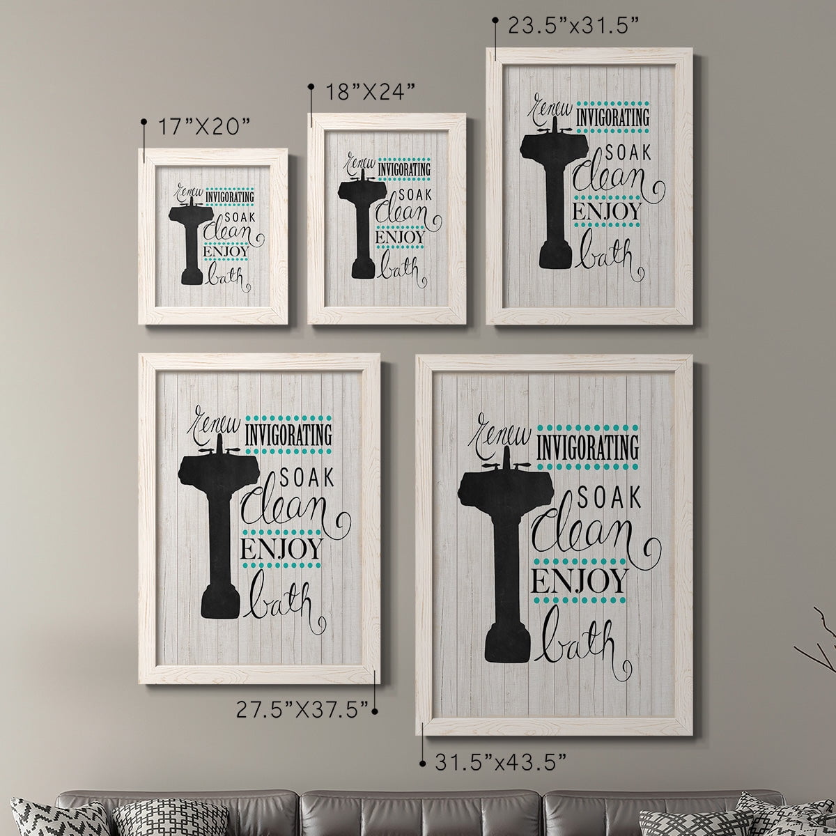 Invigorating Soak - Premium Framed Canvas 2 Piece Set - Ready to Hang