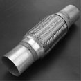 thumbnail image 1 of Exhaust Flex Pipe Stainless Steel Double Braid 2 X 6 Inch with Ends 10 Inch Long Car Exhaust Flexibl, 1 of 5