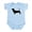 Sky Blue, variant on CafePress - Basset Hound Silhouette Baby Light Bodysuit - Baby Light Bodysuit, Size Newborn - 24 Months