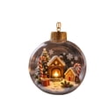 thumbnail image 2 of Qwtwty Glowing Christmas Story Ornament, Light-Up Shatterproof Clear Christmas Themed Hanging Ball Decoration with Warm LED Light, 2 of 7