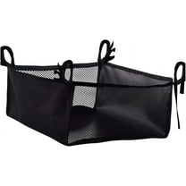 Luniquz Wheelchair Underneath Bag 600D Oxford Cloth Movable Under Seat Basket for Rollator Walker Black