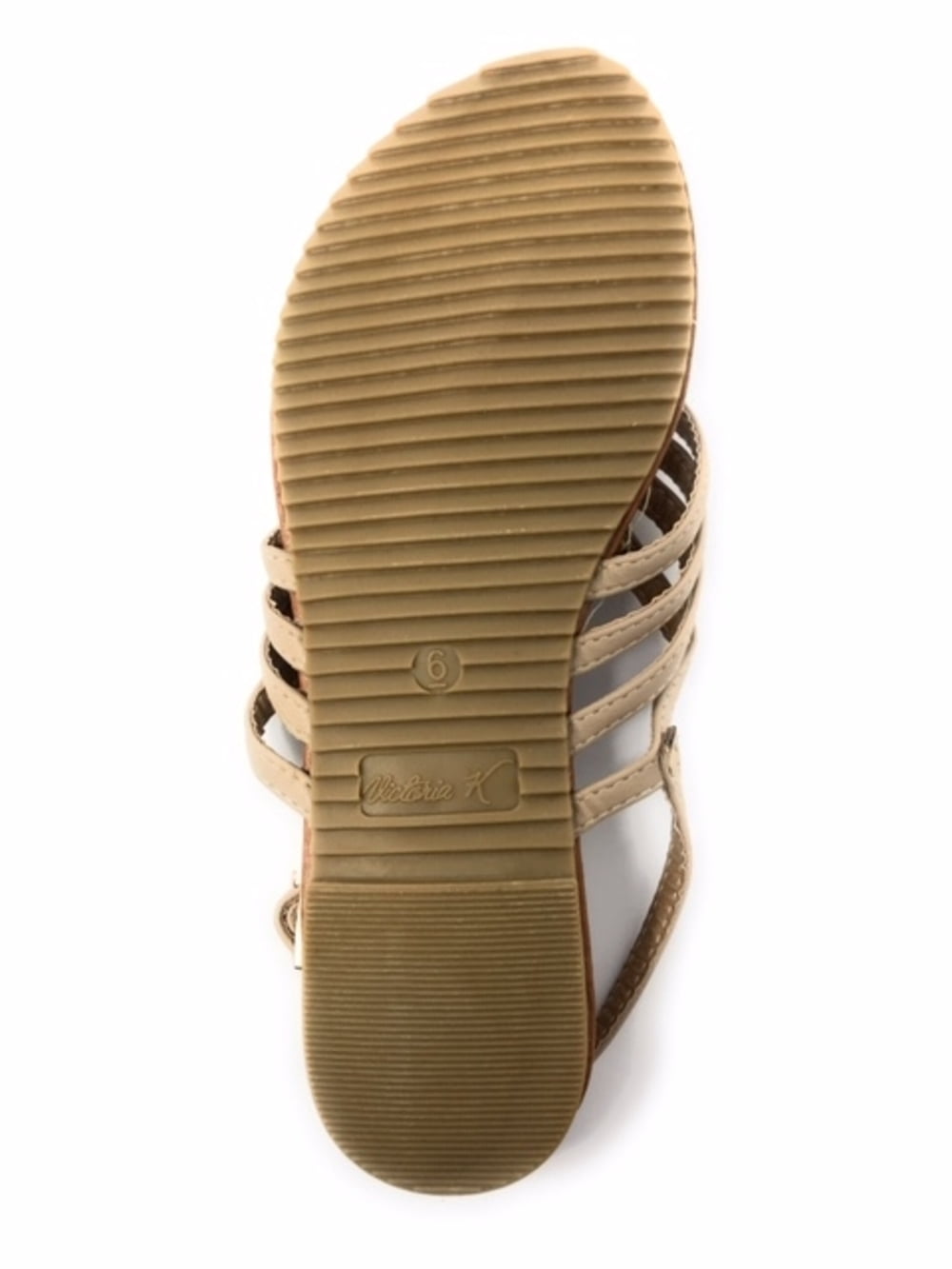 Victoria K Women's Braided And Rhinestone Sandals