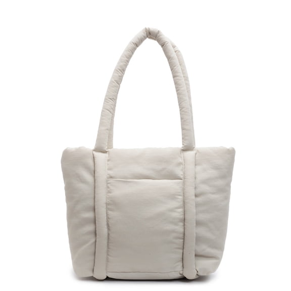 New Tote Bag for Women, Cotton Single-shoulder Bag, Large Capacity Commuting Tote Bag, Nylon Cloth Large Bag for Leisure Students During Classes