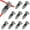 3 Way 1 Pin, variant on Duslogis 10 Pcs Low Voltage Wire Connectors Solid Connection, T Tap 2 Pin Quick Wire Splice Connectors, Self-Stripping 3 Way Wire Connector for LED Strip/Audio/Video/Automotive, 22-18 AWG