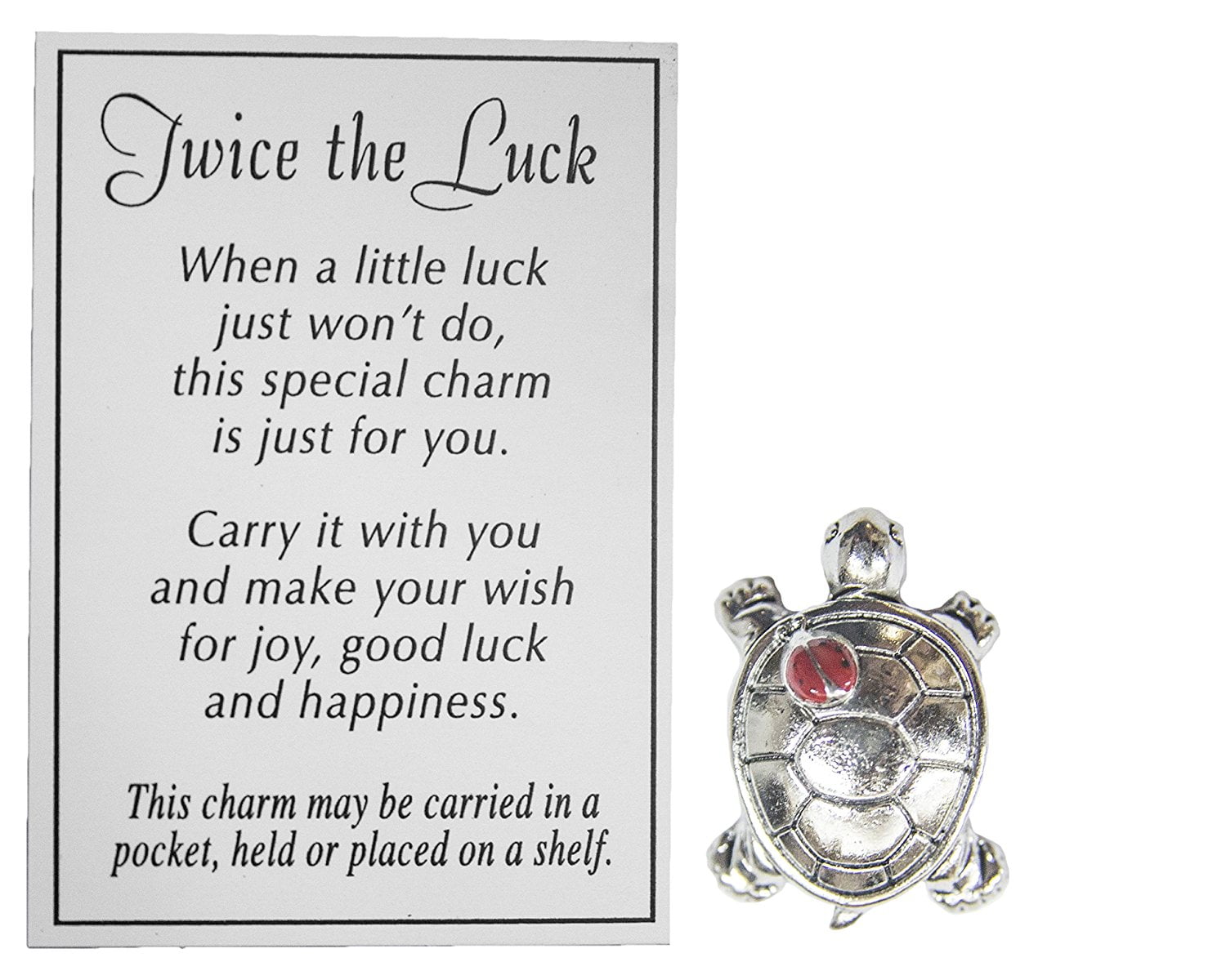 Twice The Luck Good Luck Pocket Charm Turtle Double Your Luck With This Unique Good Luck Charm By Ganz Walmart Com