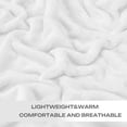 thumbnail image 4 of Manta JIAHANNHA blanca acogedora de microfibra de felpa 127 x 152 cm, 4 of 5