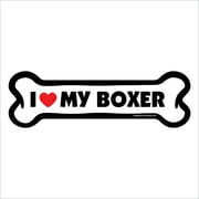 I Love My Boxer Large Bone Magnet