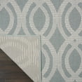 thumbnail image 6 of Nourison Calabas Indoor/Outdoor Modern Trellis Light Blue/Cream 4'3" x 6'3" Area Rug, (4' x 6'), 6 of 10