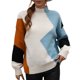 thumbnail image 1 of Gibobby Suéter mujer, Suéter suelto de lana de cachemira con cuello redondo para mujer, de manga corta, otoño(Azul,G), 1 of 5