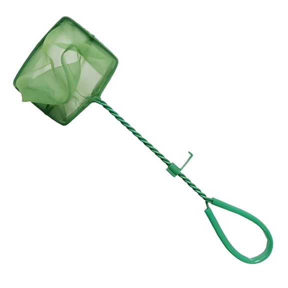 ACDANC Aquarium Net Mesh Fish Tank Net Ultra Fine Mesh Net with Long Handle Square Aquarium Fish Catcher Net for Fish Tanks and Pools, 1* Scoop Net