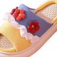 thumbnail image 3 of Zapatillas para niñas, zapatos de ducha de verano con punta abierta, toboganes para vacaciones, baño en casa Amarillo 36/37 Yuyangstore Zapatillas de mujer, 3 of 8