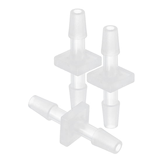 Uxcell 3pcs 1/8" to 1/8" Plastic Hose Barb Fitting Splicer for Garden Water Fuel Line