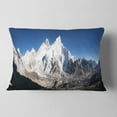 thumbnail image 2 of Designart Mount Everest Glacier Panorama - Landscape Printed Throw Pillow - 12x20, 2 of 5