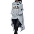 thumbnail image 1 of Hauts à Capuche pour Femmes Automne Citrouille Graphique Chandails en Molleton à Capuche Pulls Manches Longues avec Poche, 1 of 5