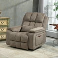 thumbnail image 3 of Power Lift Recliner Chairs for Elderly - Infinite Position Lay Flat Recliner with Heat & Massage Side Storage Cup Holder - USB Type C Charging - Dual Motor Lift Chair 400 lbs, 3 of 10