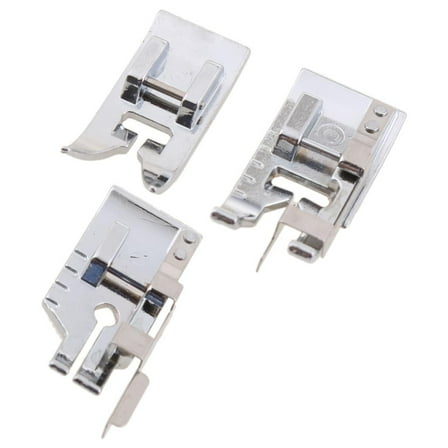 SIEYIO 3pcs Stitch in Ditch Foot 1/4 Inch Quilting Patchwork Presser Foot for Household
