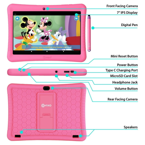 BEBE TAB TABLETTE ENFANT- 7 POUCES -4GRAM ET 64 GROM WIFI-CARTE