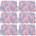 thumbnail image 1 of Miumaeov 6PCS Artificial Flower Wall, Flower Wall Silk Rose, Flower Wall Panel Used for Wedding, Rayon Flower Wall, Used for Party, Stage Background Decoration, 1 of 9