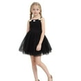thumbnail image 1 of LUOGENLI Robe Bébé Filles Robe Tutu Tout-Petit Robe Tutu Robes Fille Sans Manches Robe Princesse Robe Longue pour Filles Noir 5-6 Ans, 1 of 5