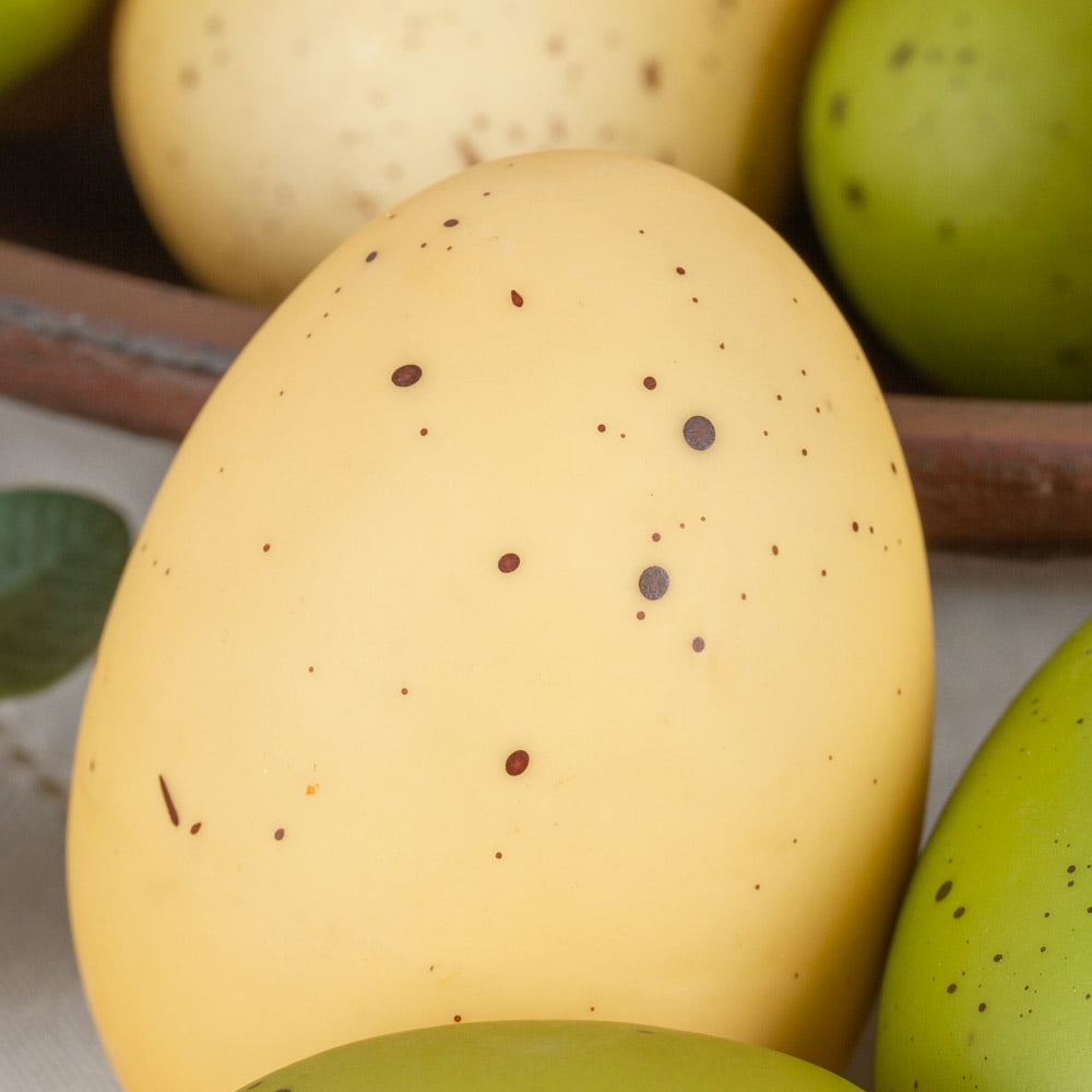 48pc Springtime Green and Yellow Egg Assortment - for Easter/Spring Decor - Factory Direct Craft