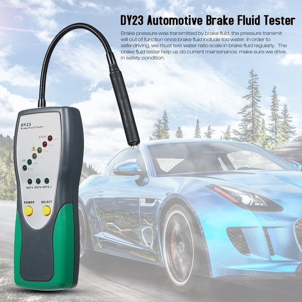 Probador de líquido de frenos automotriz DY23 Inspección digital de líquido de frenos con sonda de alta precisión Pantalla indicadora LED Herramienta de diagnóstico de automóvil