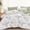 White, variant on Grey Floral  Size Comforter Set Botanica 7 count Bed in a Bag | Bed in a Bag, Soft Microfiber Bedding,  Seasons, Bed Set with Sheets, Pillowcases & Shams