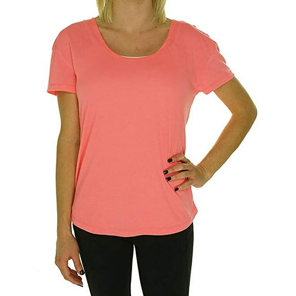 Ideology Womens Draped Cutout Back Tee;XL