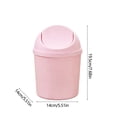 thumbnail image 3 of Kitchen Trash Can With Lid Mini Trash Can Desktop Trash Can Household Kitchen Plastic Papers Basket With Lid Storage Bin, 3 of 6