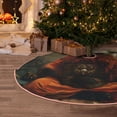 thumbnail image 6 of Daiia Jungle Meditating Panda Drawing Merry Christmas Tree Skirt , Xmas Large Lace-up Tree Skirt, Santa Snowflakes Rustic Home Decorations New Year Party Farmhouse Decor-30", 6 of 7