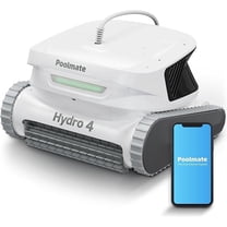 Hydro 4 Corded Pool Robot Vacuum Cleaner with App Control 5070 GPH Strong Suction Power Wall-climing Waterline Floor Deep Cleaning for Inground Pools