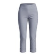 thumbnail image 6 of ClodeEU Women's High Waist Straight Leg Cropped Pants,Casual Office Capri Trousers with Pockets Gray,Women's Plus M, 6 of 8