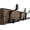 Weathered Brown, variant on Coat Rack Wall Mount,24" Solid Wood Coat Hooks Wall Mounted Coat Hanger,16" Hole to Hole,Heavy Duty Hook Rack Rail,4 Triple Hooks for Hanging Coats,Jacket,Clothes,Hat,Backpack