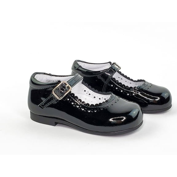 Girls-Toddler Black Mary Janes-Girl's Shoes- Classic Style