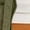 Army Green, variant on Women's Cropped Quilted Puffer Jacket Full Zip Stand Collar Winter Coat Lightweight Padded Down Outerwear with Pockets Red S