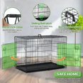 thumbnail image 6 of Dkelincs XL Dog Cage 42 inch Dog Crate and Kennel Folding Pet Animal Segregation Cage with Plastic Tray for Dog Training Indoor, 6 of 7