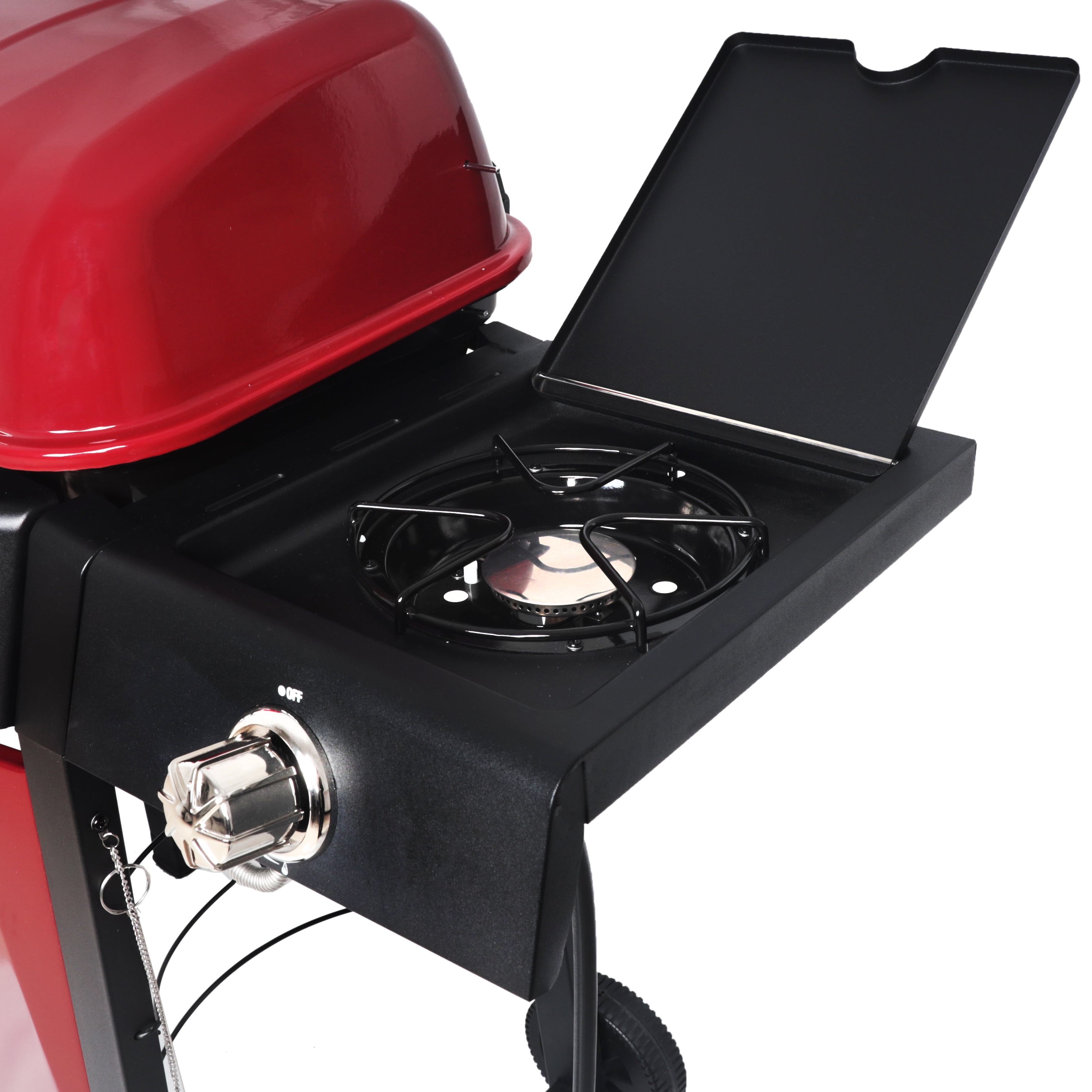 RevoAce 3-Burner Propane Gas Grill with Side Burner, -