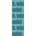 thumbnail image 3 of Petroleum  Aquamarine outline bookshelf wallpaper, 3 of 3
