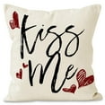 thumbnail image 2 of Funda de almohada de lino con estampado de pareja para el Día de San Valentín, para sofá, decoración del hogar, 2 of 6
