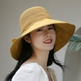 thumbnail image 4 of Women Hats Foldable Lightweight Decorative Washable Space-saving Breathable Good-looking Wide Brim Soft Sun Hat Daily Hat, 4 of 7