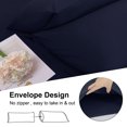 thumbnail image 4 of PiccoCasa 2Pcs Body Pillowcase Brushed Microfiber Body Pillow Cover, Queen Navy Blue, 4 of 7