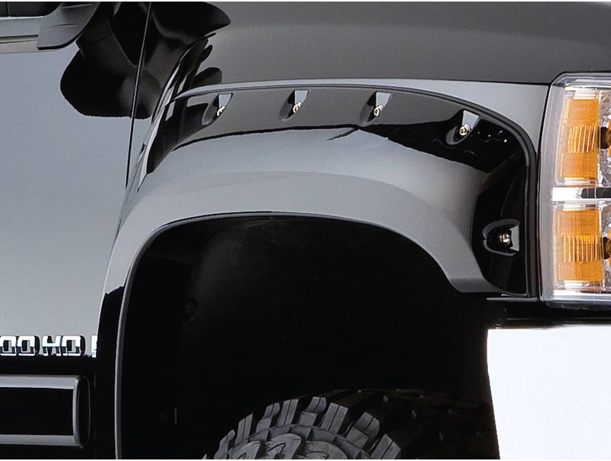 Husky Liners 2804924 Pocket Style Fender Flares Fits 2007-2013 Chevy Silverado 1500, 2007-2014 Silverado 2500/3500, 6'6", 8' Bed
