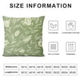 thumbnail image 5 of Fenyluxe Sage Green Tulip Throw Pillow Covers Rustic Transparent Tulip Floral Pattern Cushion Decorative Pillowcases for Bedroom Living Room Sofa Home 22x22in, 5 of 5