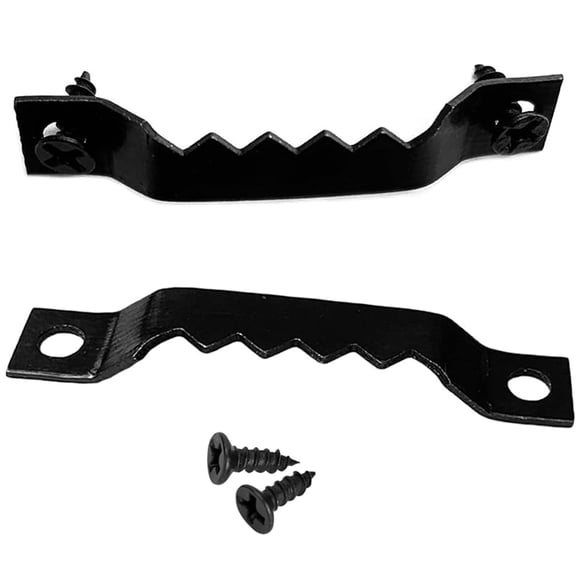 Januofit Sawtooth Picture Hangers Heavy Duty, 25 Pack Sawtooth Hangers and Screws for Hanging Canvas Photos Frame Clock Paintings Artwork (Black)