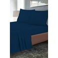 thumbnail image 5 of Royale Linens Full Size Flat Sheet Only - Brushed 1800 Microfiber - Wrinkle&Stain Resistant - Hotel Quality Flat Sheet Sold Separately - Top Sheet for Bed (Full, Navy), 5 of 10