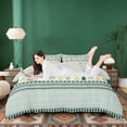 thumbnail image 3 of Erosebridal Pike Fish Aztec Duvet Cover Set, Green Rustic Lake House Farmhouse Bedding Full, Gray Reversible 3-Piece, 1 Duvet Cover and 2 Pillowcases (No Comforter), 3 of 6