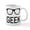 White, variant on CafePress - Geek Glasses - 11 oz Ceramic Mug - Novelty Coffee Tea Cup
