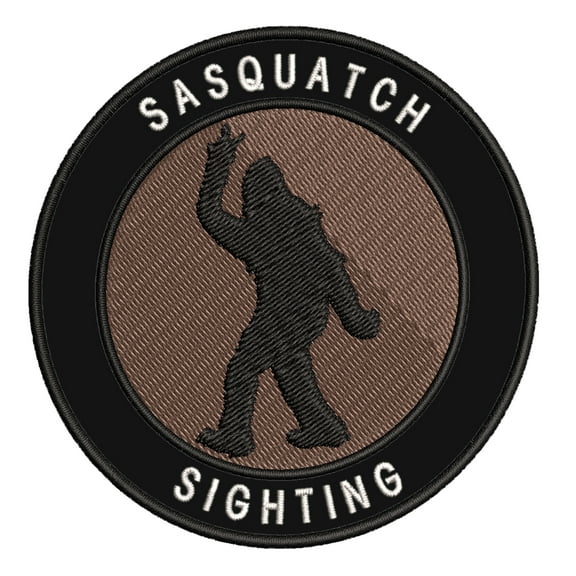 Sasquatch Sighting 3.5" Iron On Or Sew On Embroidered Fabric Badge Patch Unexplained Mysteries Iconic Series