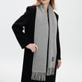 thumbnail image 2 of Domzle Women Chunky Scarf, Soft Warm Winter Scarf for Cold Weather, Christmas Blanket Scarves Pashmina Shawl Wrap Gray, 2 of 9