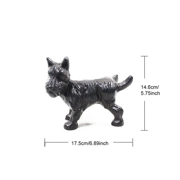 cute iron dog door stop  bookends decorative home office